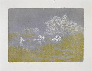 Mujer en el campo, 1900